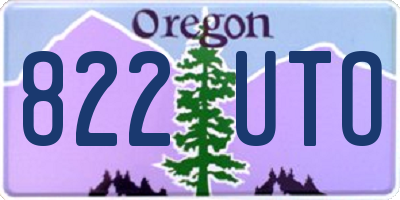 OR license plate 822UTO