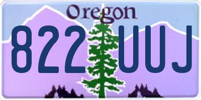 OR license plate 822UUJ