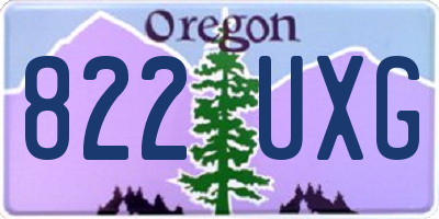 OR license plate 822UXG