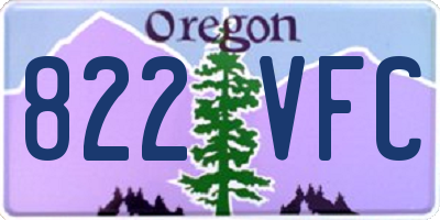 OR license plate 822VFC