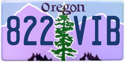 OR license plate 822VIB