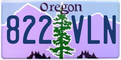 OR license plate 822VLN