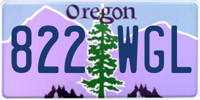OR license plate 822WGL