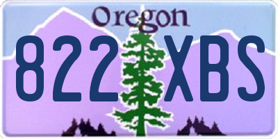 OR license plate 822XBS