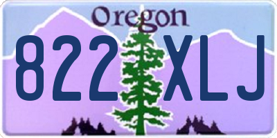 OR license plate 822XLJ