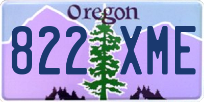 OR license plate 822XME