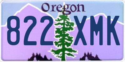 OR license plate 822XMK