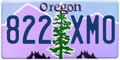 OR license plate 822XMO