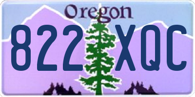 OR license plate 822XQC