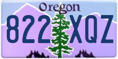 OR license plate 822XQZ