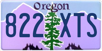 OR license plate 822XTS