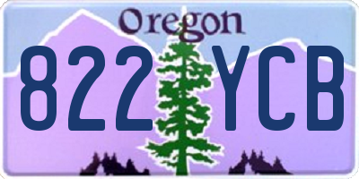 OR license plate 822YCB