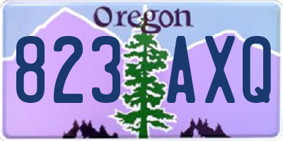 OR license plate 823AXQ