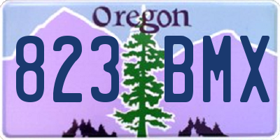 OR license plate 823BMX