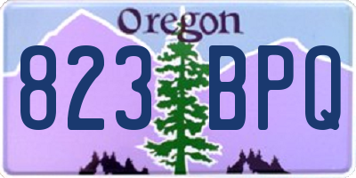 OR license plate 823BPQ