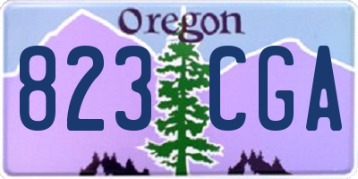 OR license plate 823CGA