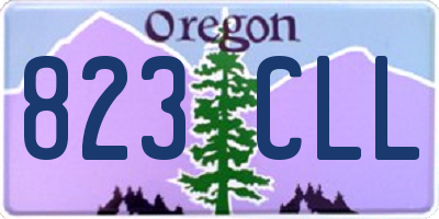 OR license plate 823CLL
