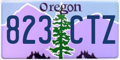 OR license plate 823CTZ