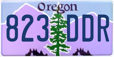 OR license plate 823DDR