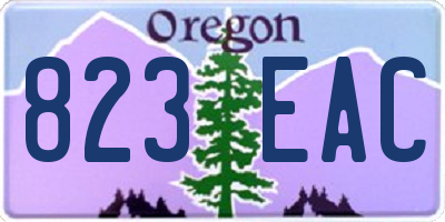 OR license plate 823EAC