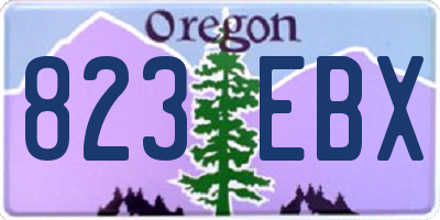 OR license plate 823EBX