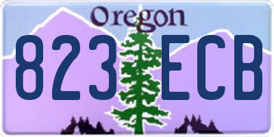 OR license plate 823ECB
