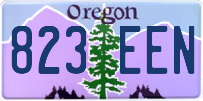OR license plate 823EEN