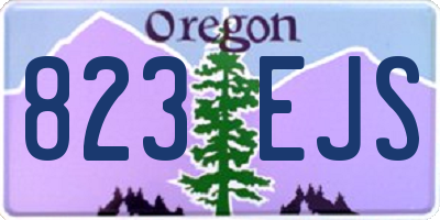 OR license plate 823EJS