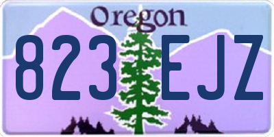 OR license plate 823EJZ
