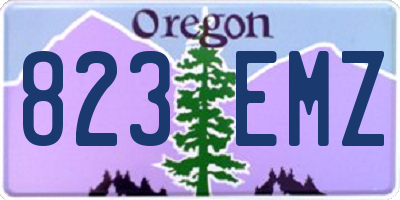 OR license plate 823EMZ