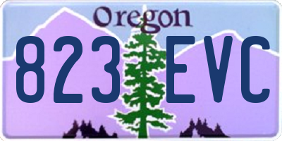 OR license plate 823EVC
