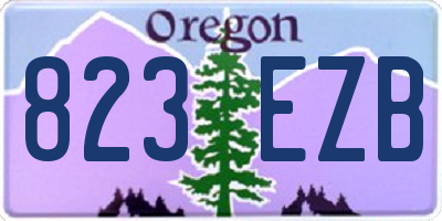 OR license plate 823EZB