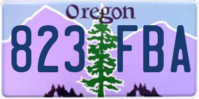 OR license plate 823FBA