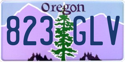 OR license plate 823GLV