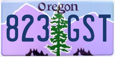 OR license plate 823GST