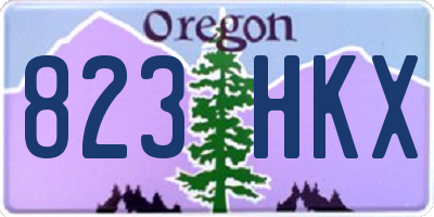 OR license plate 823HKX