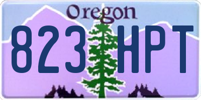 OR license plate 823HPT