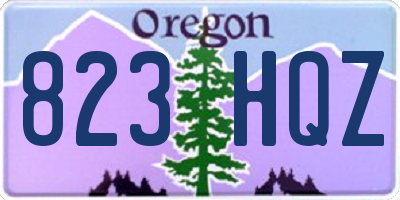 OR license plate 823HQZ