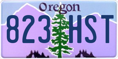 OR license plate 823HST
