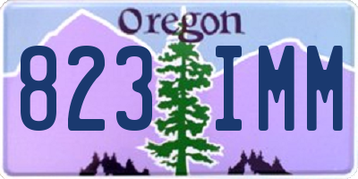 OR license plate 823IMM