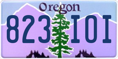 OR license plate 823IOI