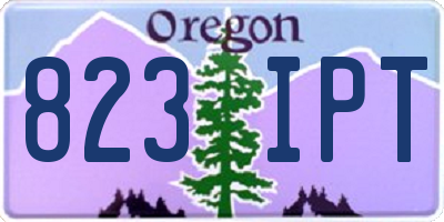 OR license plate 823IPT