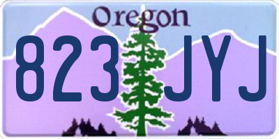 OR license plate 823JYJ