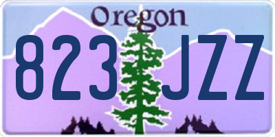 OR license plate 823JZZ