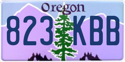 OR license plate 823KBB