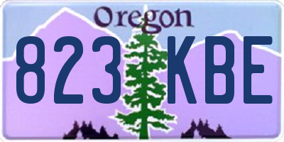 OR license plate 823KBE