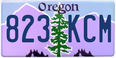OR license plate 823KCM