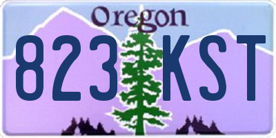 OR license plate 823KST