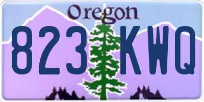 OR license plate 823KWQ