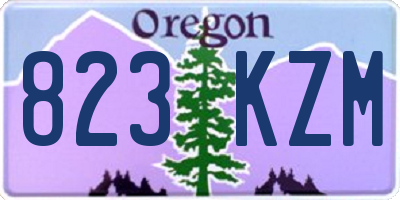 OR license plate 823KZM